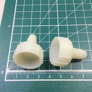 Racor recto de espiga 1/4″ de plástico