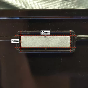 Imán 20×5×1.5 mm